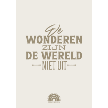 De wonderen zijn de wereld niet uit (Paperback) bij Singel 344