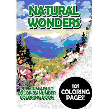 Natural Wonders - Premium Adult Color By Number Coloring Book (Paperback) bij Singel 344