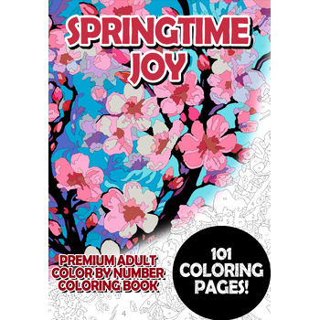Springtime Joy - Premium Adult Color By Number Coloring Book (Paperback) bij Singel 344