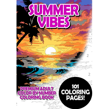 Summer Vibes - Premium Adult Color By Number Coloring Book (Paperback) bij Singel 344