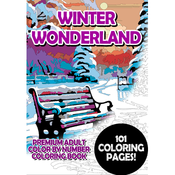 Winter Wonderland - Premium Adult Color By Number Coloring Book (Paperback) bij Singel 344