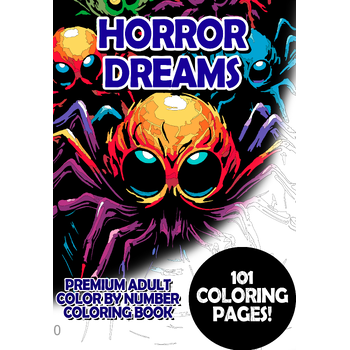 Horror Dreams - Premium Adult Color By Number Coloring Book (Paperback) bij Singel 344