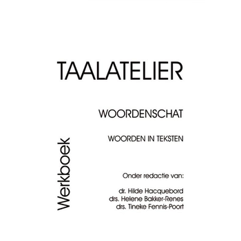 Taalatelier (Paperback) bij Singel 344