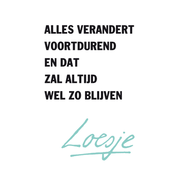Alles verandert voortdurend en dat zal altijd wel zo blijven (Paperback) bij Singel 344