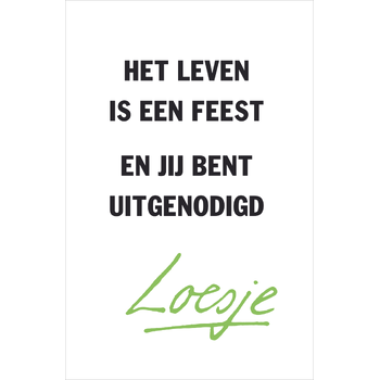 Het leven is een feest en jij bent uitgenodigd (Paperback) bij Singel 344