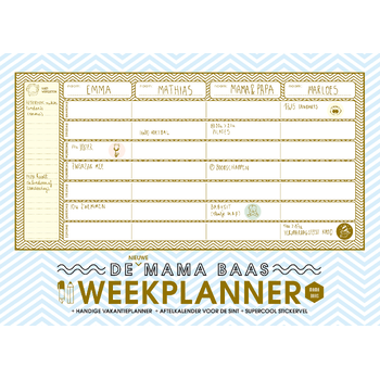 De nieuwe Mama Baas weekplanner (Paperback) bij Singel 344