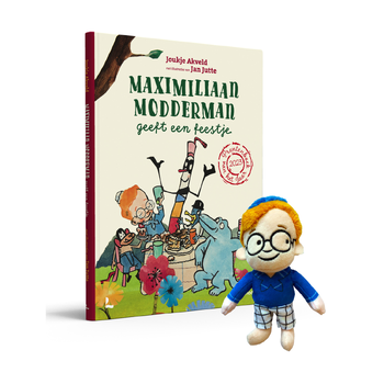 Maximiliaan Modderman geeft een feestje (met voorleesknuffeltje) (Hardback) bij Singel 344