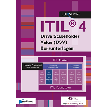 ITIL® 4 Specialist Drive Stakeholder Value (DSV) Kursunterlagen - Deutsch (Paperback) bij Singel 344