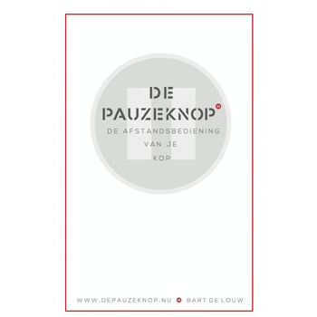 De pauzeknop (Hardback) bij Singel 344