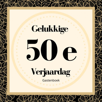 Gelukkige 50e Verjaardag Gastenboek (Paperback) bij Singel 344