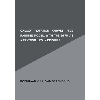 Galaxy rotation curves hide Rankine model, with the BTFR as a friction law in disguise (Paperback) bij Singel 344