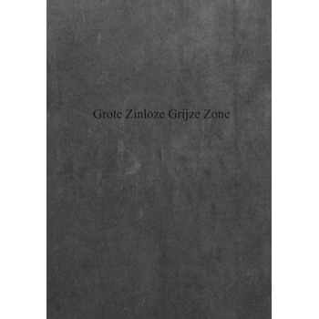 Grote zinloze grijze zone (Paperback) bij Singel 344