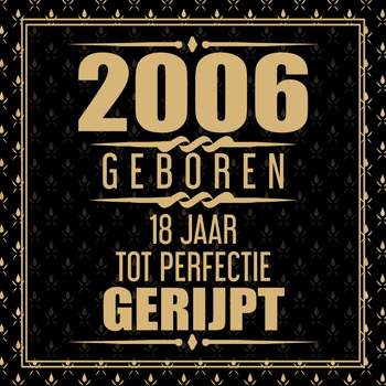 2006 Geboren 18 Jaar Tot Perfectie Gerijpt (Paperback) bij Singel 344