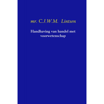 Handhaving van handel met voorwetenschap (Hardback) bij Singel 344