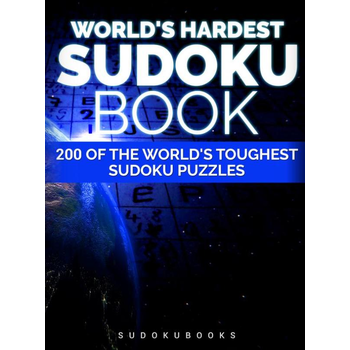 World's hardest Sudoku book (Paperback) bij Singel 344