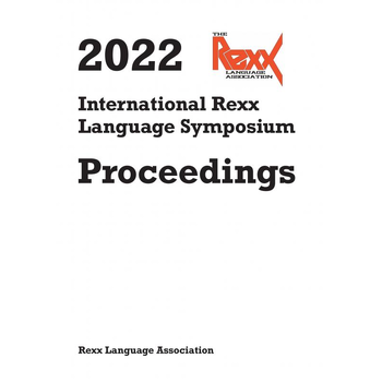 International Rexx Language Symposium Proceedings 2022 (Paperback) bij Singel 344