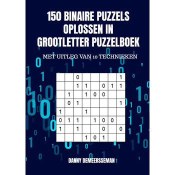 150 binaire puzzels oplossen in grootletter puzzelboek (Paperback) bij Singel 344