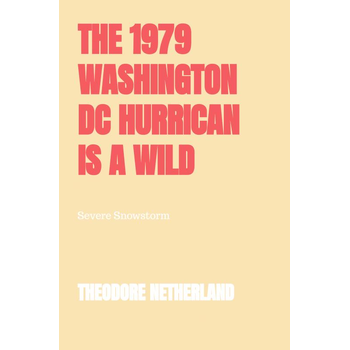 The 1979 Washington DC Hurrican is a Wild Climate Occurrence Producing with it Freezing Conditions Roaring Breeze and Reduced Clarity. (Paperback) bij Singel 344