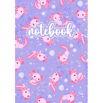 Axolotl Notebook Rosa/Lila (Paperback) bij Singel 344