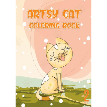 Artsy cat coloring book (Paperback) bij Singel 344