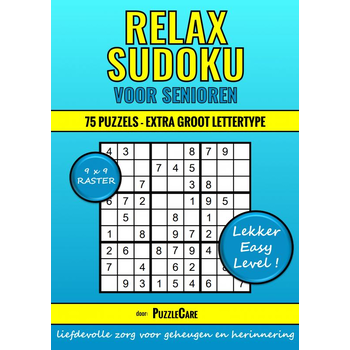 Sudoku Relax voor Senioren 9x9 Raster - 75 Puzzels Extra Groot Lettertype - Lekker Easy Level! (Paperback) bij Singel 344