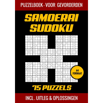 Samoerai Sudoku - Puzzelboek met 75 Puzzels voor Gevorderden (Paperback) bij Singel 344