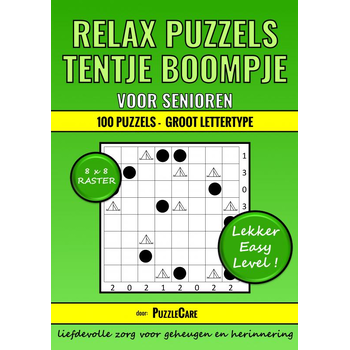 Tentje Boompje Relax Puzzels voor Senioren 8x8 Raster - 100 Puzzels Groot Lettertype - Lekker Easy Level! (Paperback) bij Singel 344