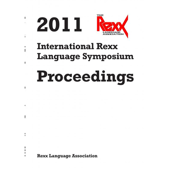 2011 International Rexx Language Symposium Proceedings (Paperback) bij Singel 344