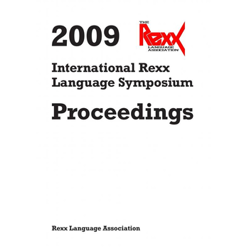 2009 International Rexx Language Symposium Proceedings (Paperback) bij Singel 344