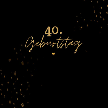 40. Geburtstag- Gästebuch Blanko (Paperback) bij Singel 344