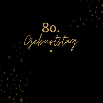 80. Geburtstag- Gästebuch Blanko (Paperback) bij Singel 344