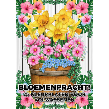 Bloemenpracht! - 25 Kleurplaten voor Volwassenen (Paperback) van Kleurboek Shop