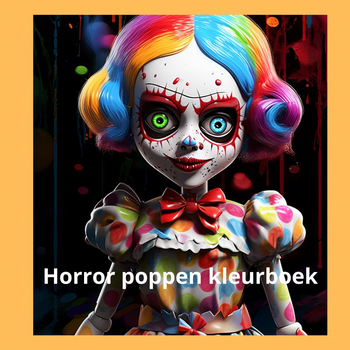 Horror poppen kleurboek (Paperback) bij Singel 344