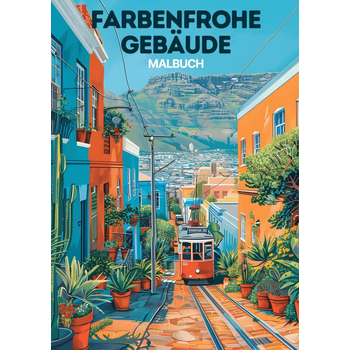 Malbuch - Farbenfrohe Gebäude (Paperback) bij Singel 344