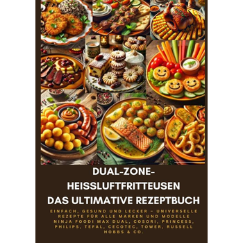 Dual-Zone-Heißluftfritteusen: Das ultimative Rezeptbuch (Paperback) bij Singel 344