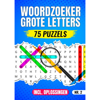 Woordzoeker Grote Letters, 75 Puzzels Incl. Oplossingen - Nr. 2 (Paperback) bij Singel 344