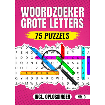 Woordzoeker Grote Letters Nr 3. - 75 Puzzels Incl. Oplossingen (Paperback) bij Singel 344