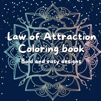 Law of Attraction coloring book (Paperback) bij Singel 344
