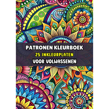 Inkleurplaten Volwassenen - Patronen Kleurboek (Paperback) bij Singel 344