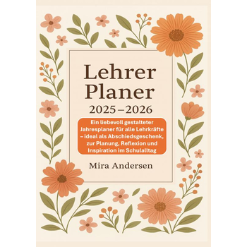 Lehrer Planer 2025-2026: Ein liebevoll gestalteter Jahresplaner für alle Lehrkräfte (Paperback) bij Singel 344