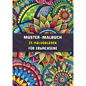 Muster-Malbuch - 25 Malvorlagen für Erwachsene (Paperback) bij Singel 344