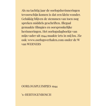 OORLOGSPLUIMPJES (Paperback) bij Singel 344