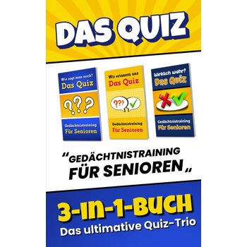 Das Quiz 3-in-1-Buch - Gedächtnistraining für Senioren (Paperback) bij Singel 344