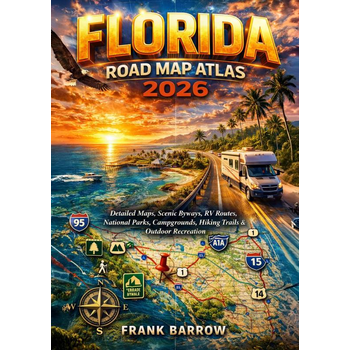 Florida Road Map Atlas 2026 (Paperback) bij Singel 344
