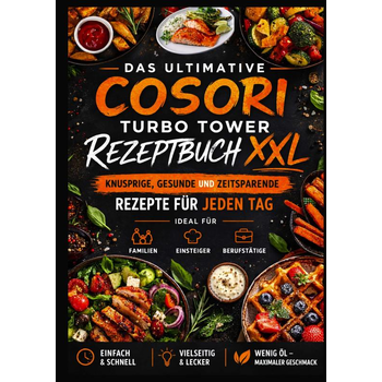 Das ultimative COSORI Turbo Tower Rezeptbuch XXL: Knusprige, gesunde und zeitsparende Rezepte für jeden Tag (Paperback) bij Singel 344