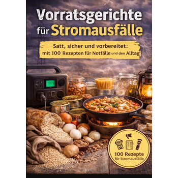 Vorratsgerichte für Stromausfälle :Satt, sicher und vorbereitet mit 100 Rezepten für Notfälle und den Alltag (Paperback) bij Singel 344
