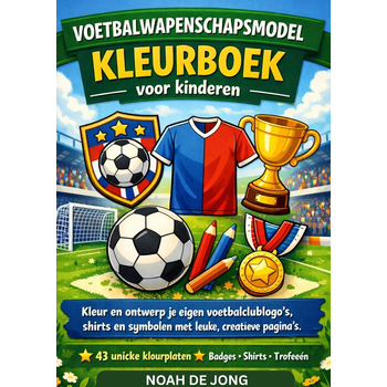 VOETBALWAPENSCHAPSMODEL KLEURBOEK voor kinderen (Paperback) bij Singel 344