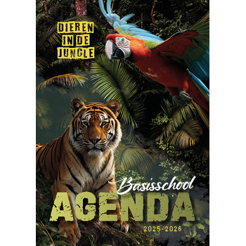Agenda voor de basisschool 'Dieren in de jungle' 2025/26 (Spiral bound) bij Singel 344