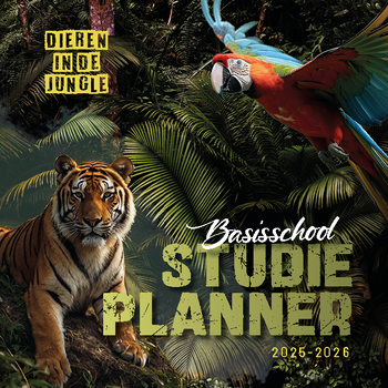 Basisschool studieplanner dieren in de jungle 2025-2026 (Spiral bound) bij Singel 344