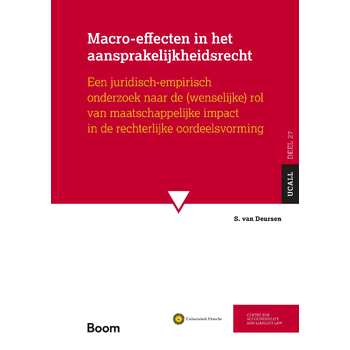 Macro-effecten in het aansprakelijkheidsrecht (Paperback) bij Singel 344